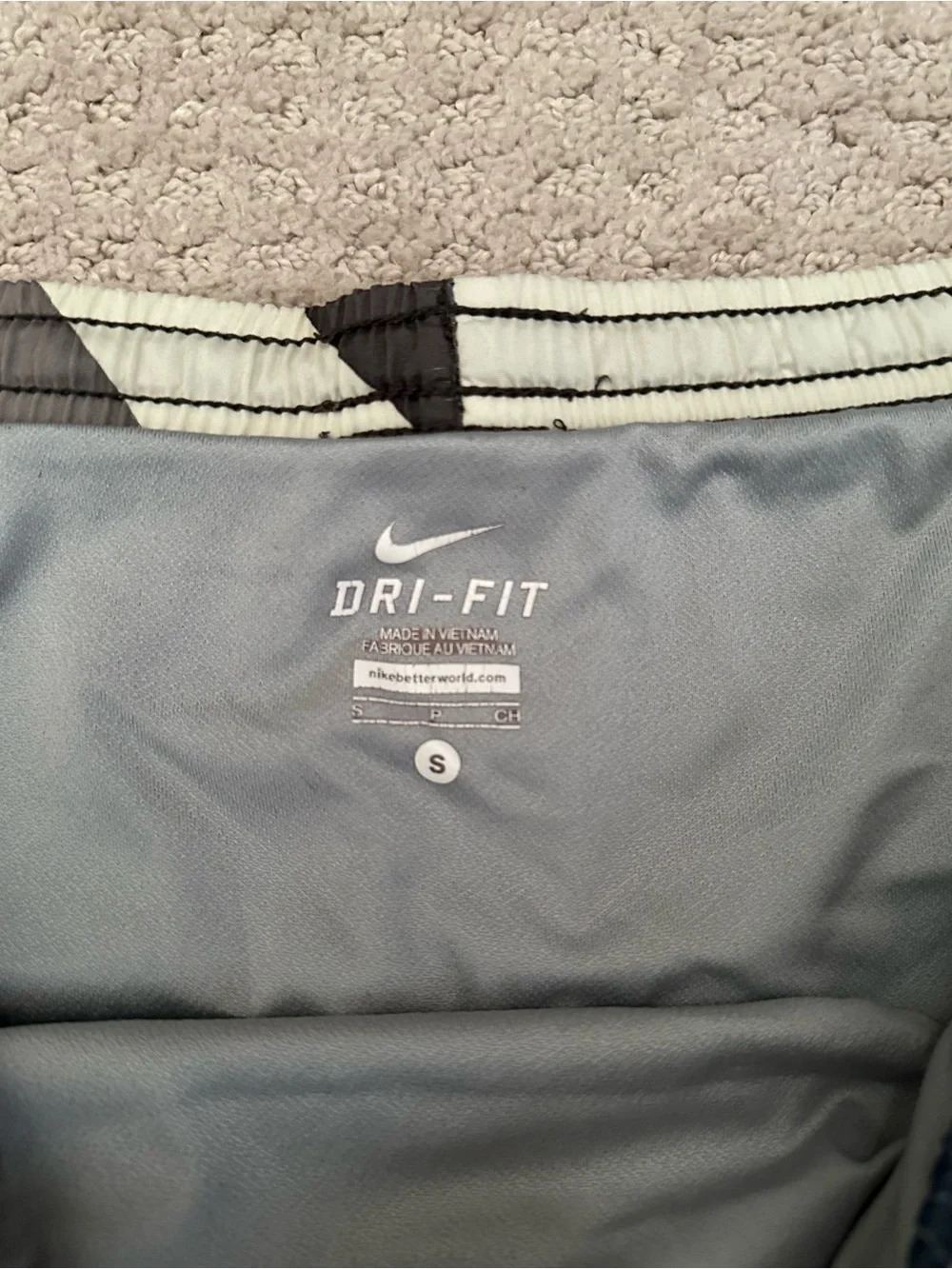Nike Women’s Athletic Shorts in Gray, White, Black Camouflage